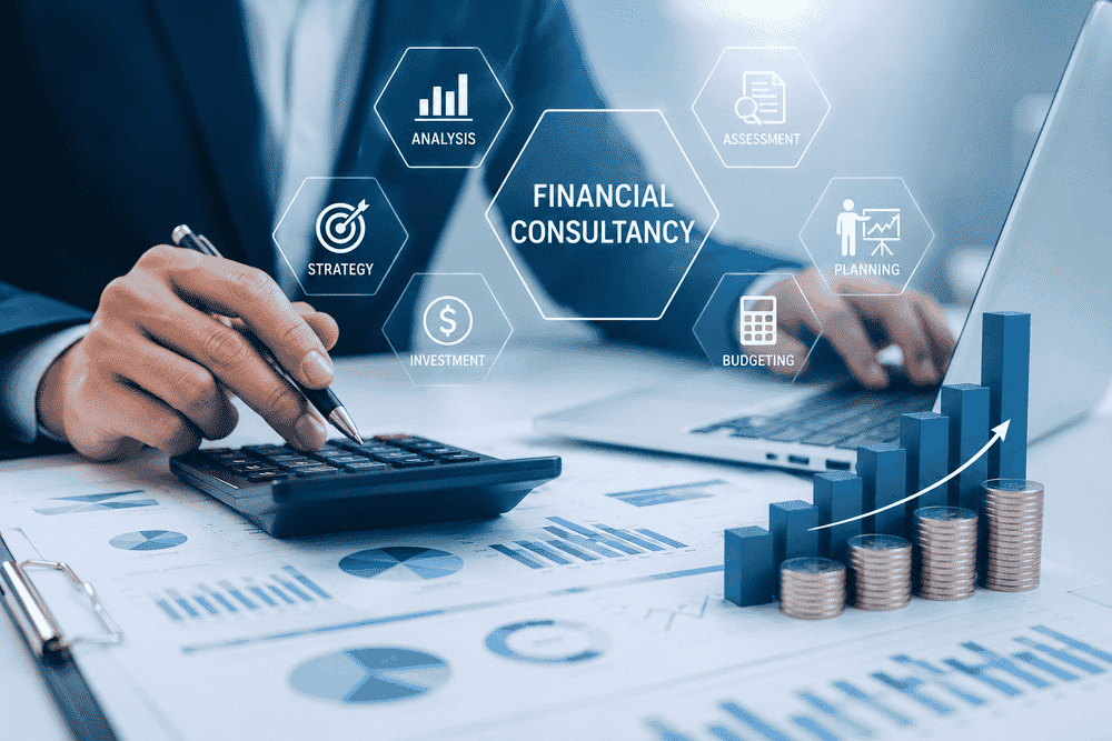 Financial consultancy services for strategic planning, budgeting, and business growth